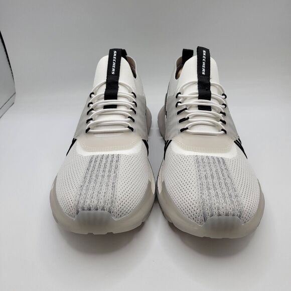 Skechers Romello Varsper Mens 11 Shoes Light Gray Casual Slip On Sneakers - Picture 3 of 12